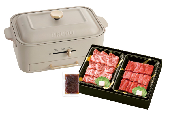 BRUNO コンパクトグリルホットプレート&米沢牛 焼肉